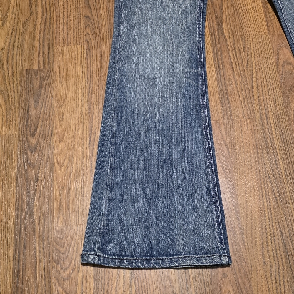 Diesel Womens Louvely Stretch Flare Jeans W29 L34 Blue Denim Designer Y2K E73 - Picture 2 of 15